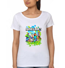 Load image into Gallery viewer, Minecraft T-Shirt for Women-White-Ektarfa.online
