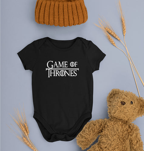 GOT Game Of Thrones Logo Kids Romper For Baby Boy/Girl-0-5 Months(18 Inches)-Black-Ektarfa.online