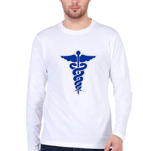 Load image into Gallery viewer, Doctor Full Sleeves T-Shirt for Men-White-Ektarfa.online
