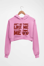Load image into Gallery viewer, Rocket Raccoon Crop HOODIE FOR WOMEN-Light Baby Pink-Ektarfa.online
