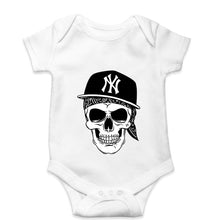 Load image into Gallery viewer, Hip Hop Skull NY Kids Romper For Baby Boy/Girl-0-5 Months(18 Inches)-White-Ektarfa.online
