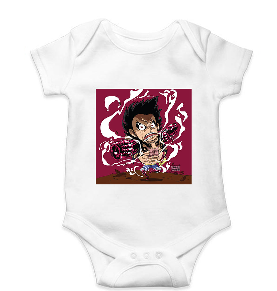 Monkey D. Luffy Kids Romper For Baby Boy/Girl-0-5 Months(18 Inches)-White-Ektarfa.online