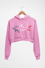 Load image into Gallery viewer, Paul &amp; Shark Crop HOODIE FOR WOMEN-Light Baby Pink-Ektarfa.online
