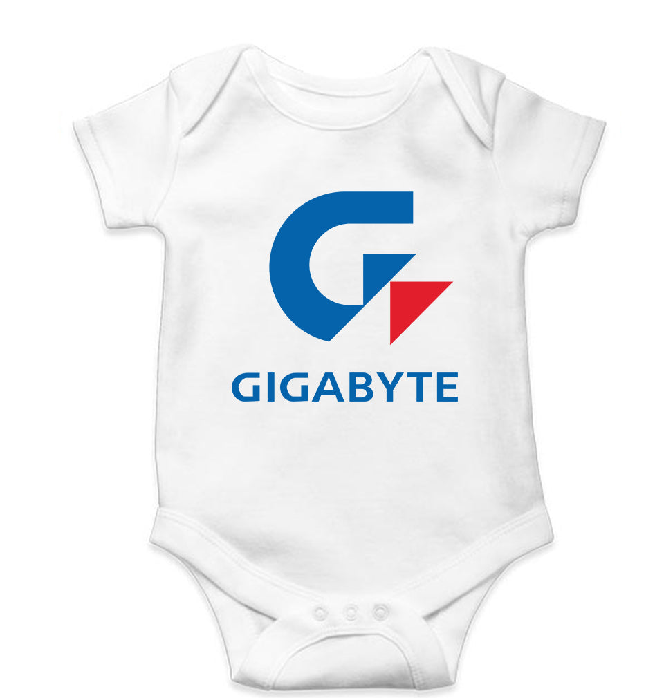 Gigabyte Kids Romper For Baby Boy/Girl-White-Ektarfa.online
