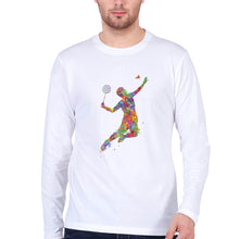Load image into Gallery viewer, Badminton Full Sleeves T-Shirt for Men-White-Ektarfa.online
