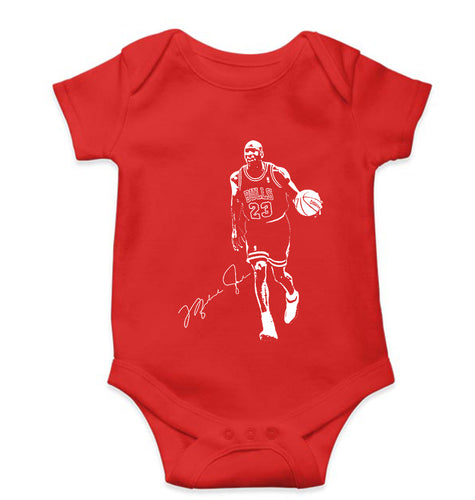 Michael Jordan Kids Romper For Baby Boy/Girl-Red-Ektarfa.online