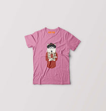 Load image into Gallery viewer, Hipster Wolf Kids T-Shirt for Boy/Girl-Pink-Ektarfa.online
