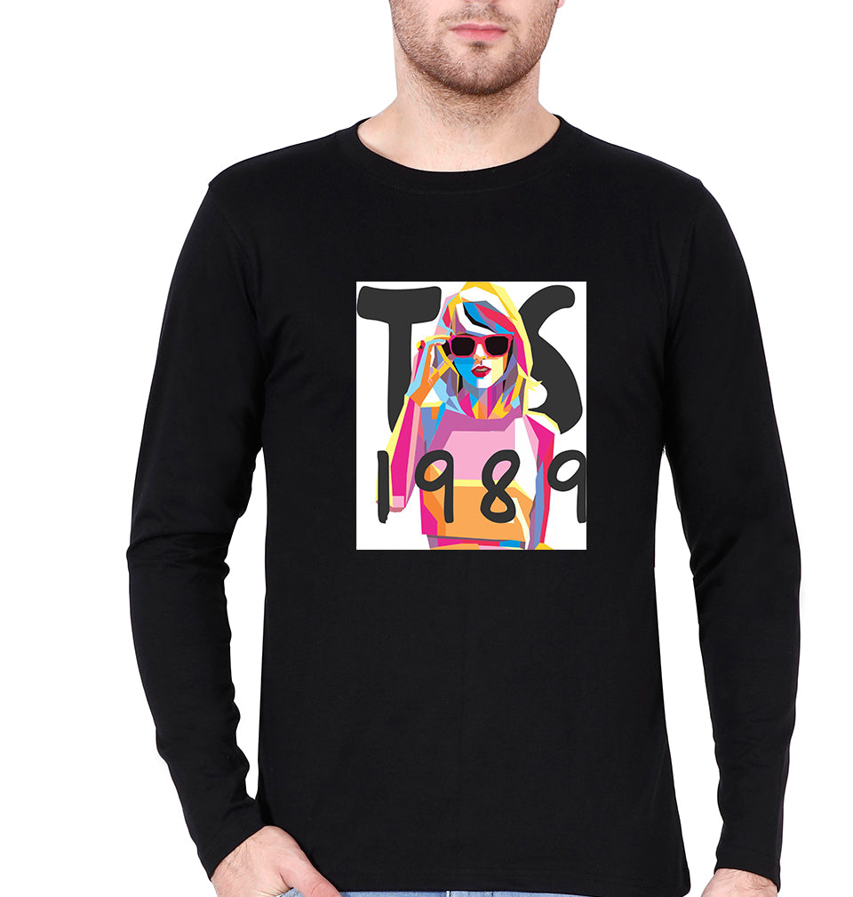 Taylor Swift Full Sleeves T-Shirt for Men-Black-Ektarfa.online