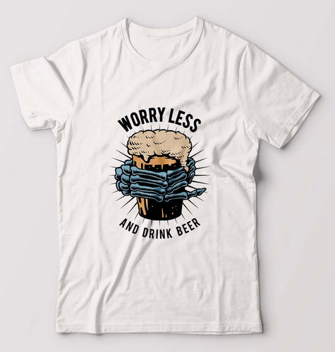 Beer T-Shirt for Men-White-Ektarfa.online