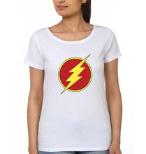 Load image into Gallery viewer, Flash Superhero T-Shirt for Women-White-Ektarfa.online
