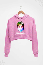 Load image into Gallery viewer, John Lennon Crop HOODIE FOR WOMEN-Light Baby Pink-Ektarfa.online
