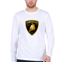 Load image into Gallery viewer, Lamborghini Full Sleeves T-Shirt for Men-White-Ektarfa.online

