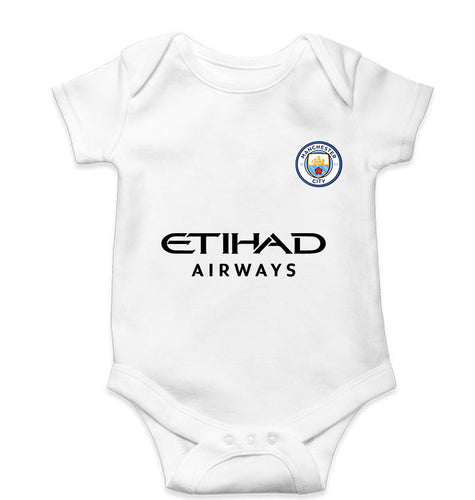 Manchester City F.C 2021-22 Kids Romper For Baby Boy/Girl-0-5 Months(18 Inches)-White-Ektarfa.online