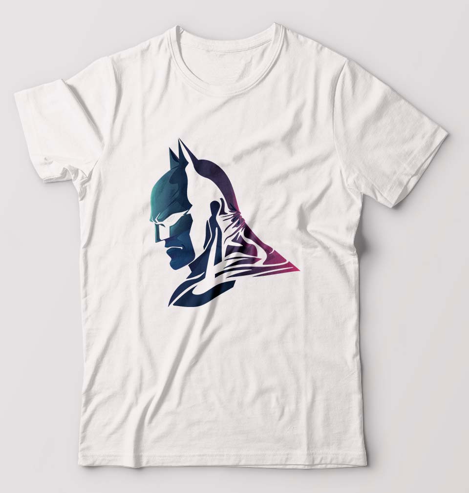 Batman Superhero T-Shirt for Men-White-Ektarfa.online