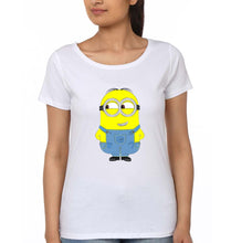 Load image into Gallery viewer, Minion T-Shirt for Women-White-Ektarfa.online
