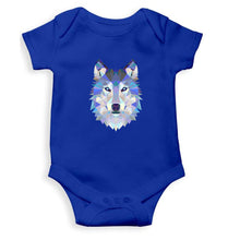 Load image into Gallery viewer, Wolf Kids Romper For Baby Boy/Girl-0-5 Months(18 Inches)-Royal Blue-Ektarfa.online
