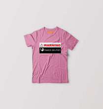 Load image into Gallery viewer, WARning Kids T-Shirt for Boy/Girl-Pink-Ektarfa.online
