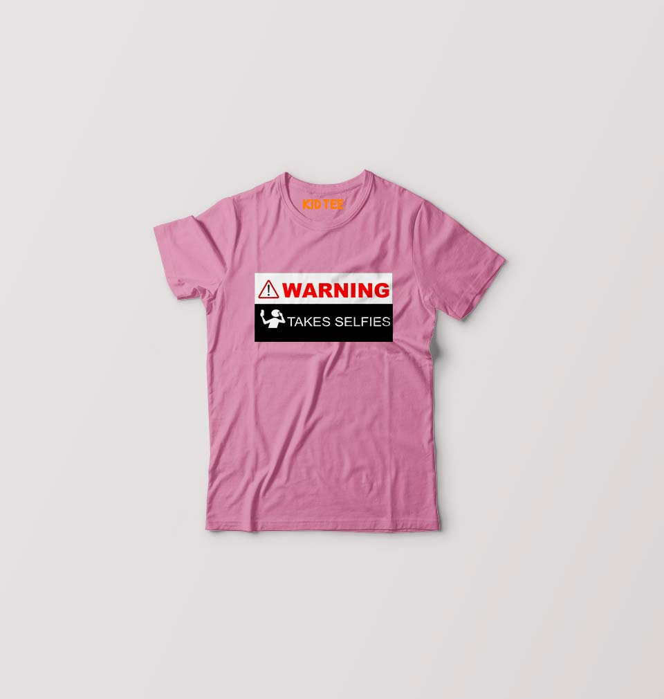 WARning Kids T-Shirt for Boy/Girl-Pink-Ektarfa.online