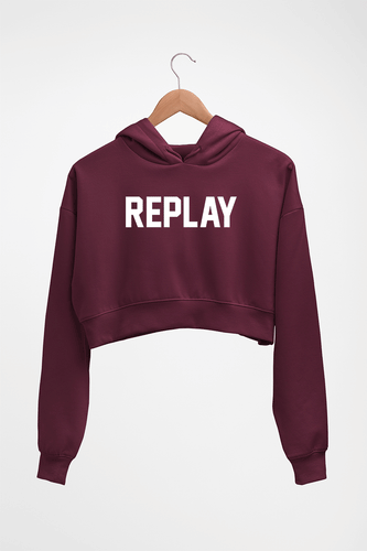 Replay HOODIE FOR WOMEN-Maroon-Ektarfa.online