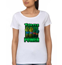 Load image into Gallery viewer, Ninja Turtles TMNT T-Shirt for Women-White-Ektarfa.online
