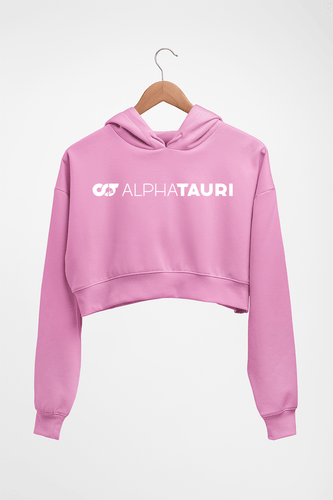 Scuderia AlphaTauri Crop HOODIE FOR WOMEN-Light Baby Pink-Ektarfa.online