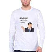 Load image into Gallery viewer, Michael Scott Full Sleeves T-Shirt for Men-White-Ektarfa.online

