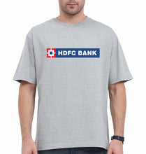 Load image into Gallery viewer, HDFC Bank Oversized T-Shirt for Men-Grey-Ektarfa.online
