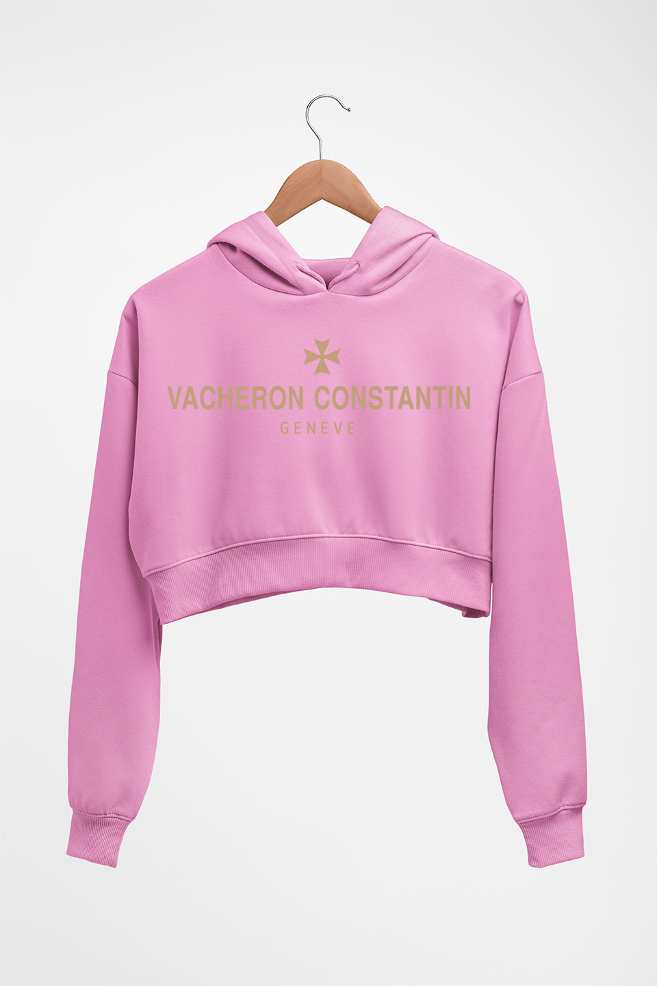 Vacheron Constantin Crop HOODIE FOR WOMEN-Light Baby Pink-Ektarfa.online
