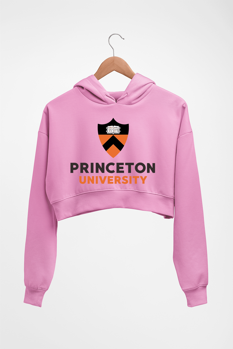 Princeton Crop HOODIE FOR WOMEN-Light Baby Pink-Ektarfa.online