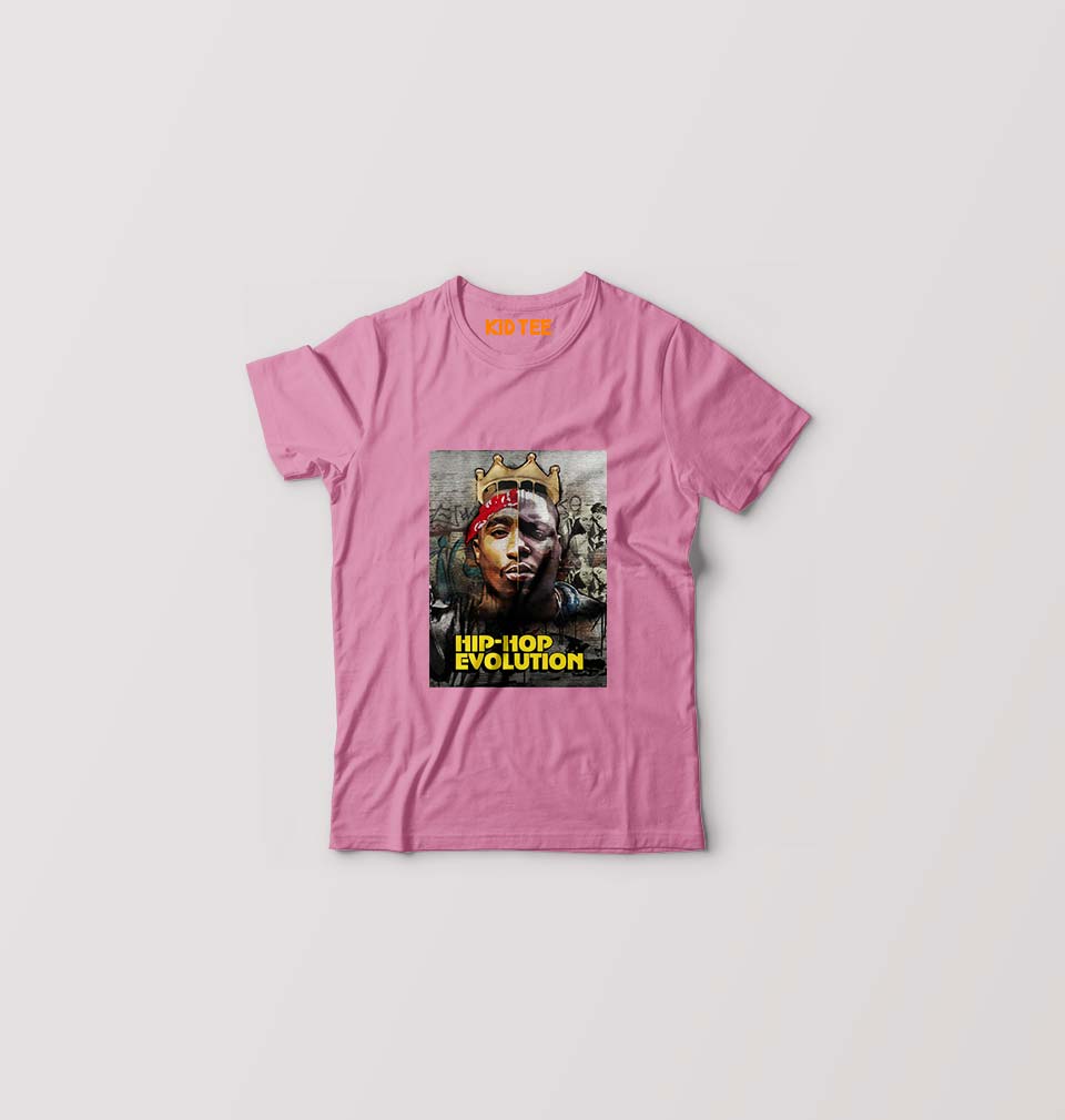 Hip-Hop Evolution Kids T-Shirt for Boy/Girl-Pink-Ektarfa.online