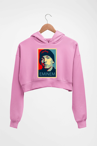 EMINEM Crop HOODIE FOR WOMEN-Light Baby Pink-Ektarfa.online