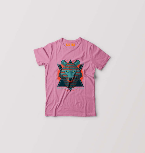 WOLF Kids T-Shirt for Boy/Girl-Pink-Ektarfa.online