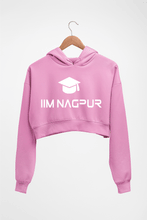 Load image into Gallery viewer, IIM Nagpur Crop HOODIE FOR WOMEN-Light Baby Pink-Ektarfa.online
