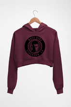 Load image into Gallery viewer, Nate Diaz UFC Crop HOODIE FOR WOMEN-Maroon-Ektarfa.online
