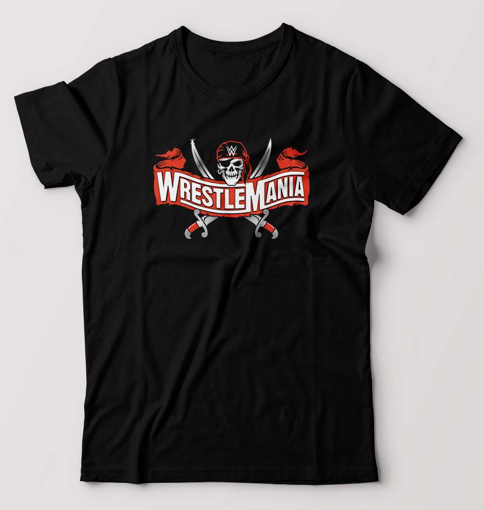 WWE Wrestle Mania T-Shirt for Men-Black-Ektarfa.online
