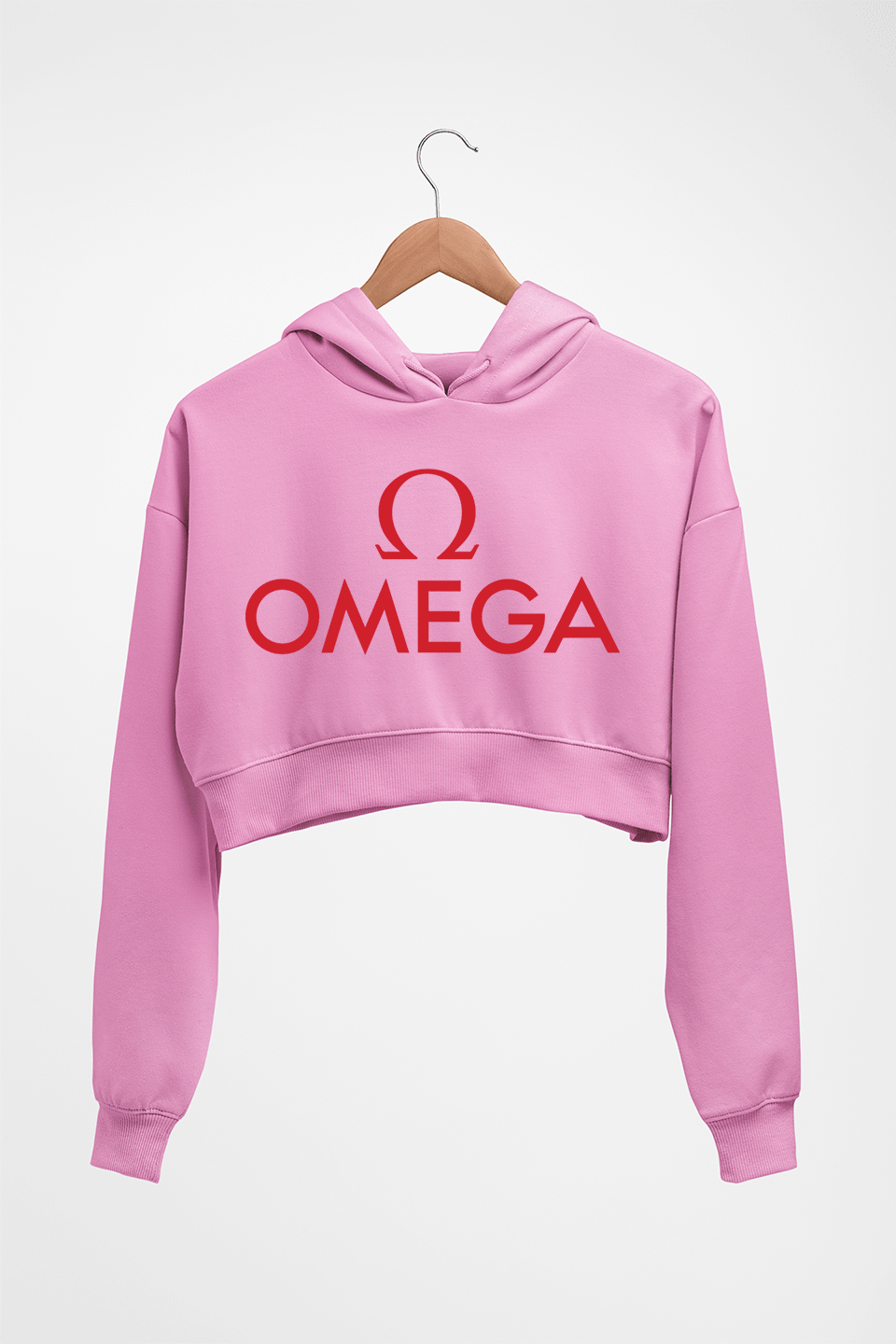 Omega Crop HOODIE FOR WOMEN-Light Baby Pink-Ektarfa.online
