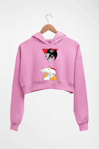 CryBaby Game Crop HOODIE FOR WOMEN-Light Baby Pink-Ektarfa.online