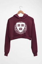 Load image into Gallery viewer, Harvard Crop HOODIE FOR WOMEN-Maroon-Ektarfa.online
