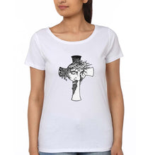 Load image into Gallery viewer, Jesus T-Shirt for Women-White-Ektarfa.online

