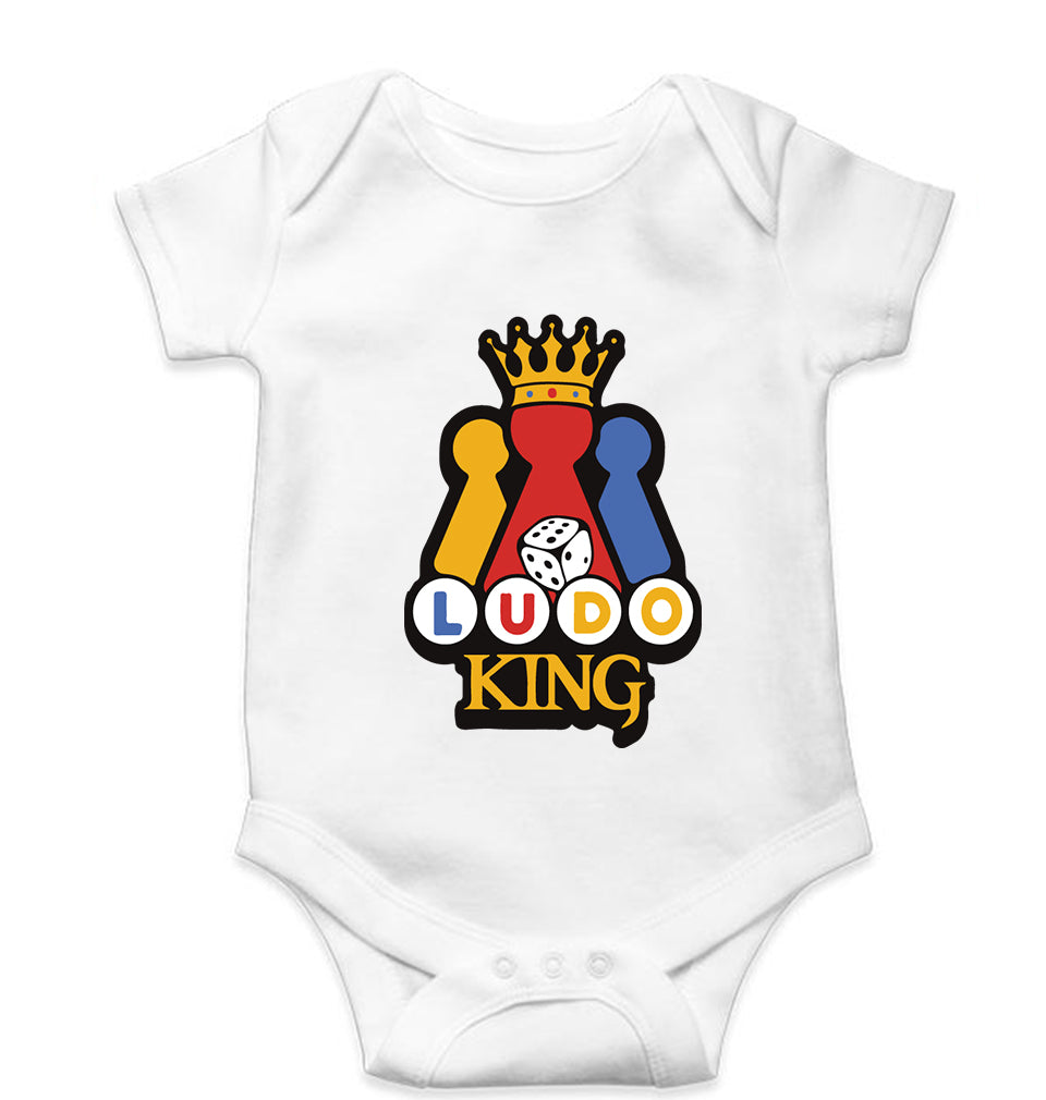 Ludo King Kids Romper For Baby Boy/Girl-White-Ektarfa.online