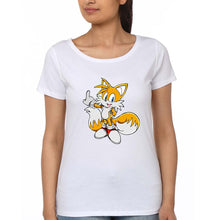 Load image into Gallery viewer, Tails Sonic T-Shirt for Women-White-Ektarfa.online
