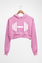 Load image into Gallery viewer, Gym Crop HOODIE FOR WOMEN-Light Baby Pink-Ektarfa.online
