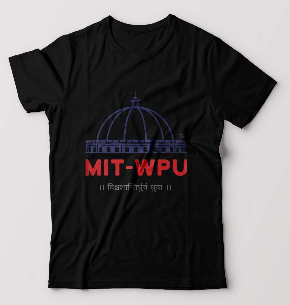 MIT World Peace University T-Shirt for Men-Black-Ektarfa.online
