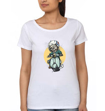 Load image into Gallery viewer, Skull T-Shirt for Women-White-Ektarfa.online
