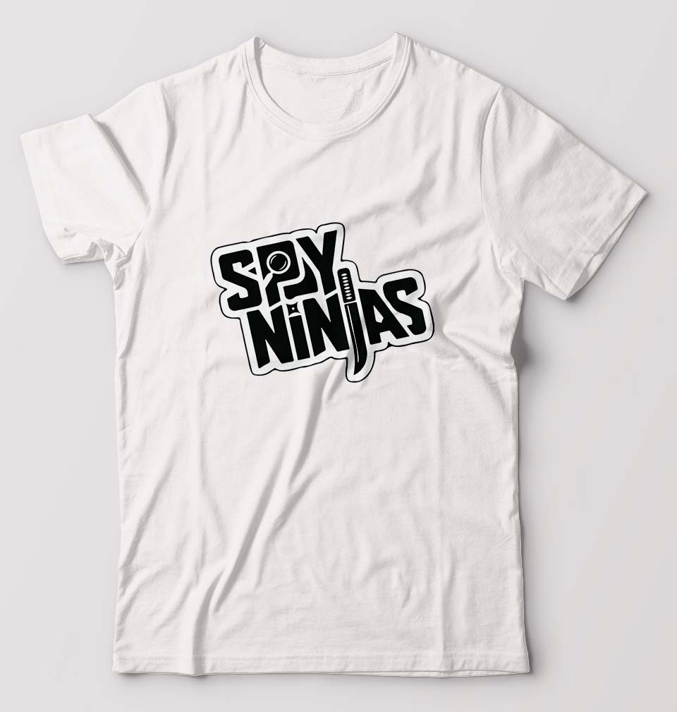 Spy Ninja T-Shirt for Men-White-Ektarfa.online