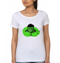 Load image into Gallery viewer, Hulk Superhero T-Shirt for Women-White-Ektarfa.online
