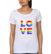 Load image into Gallery viewer, Love Pride T-Shirt for Women-White-Ektarfa.online
