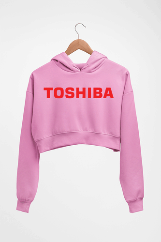 Toshiba Crop HOODIE FOR WOMEN-Light Baby Pink-Ektarfa.online