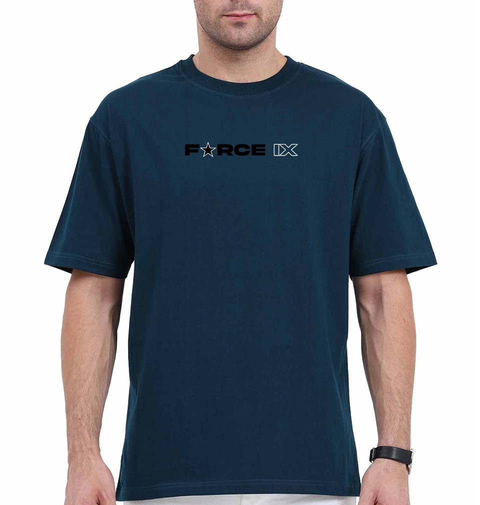 FORCE IX Akshay Kumar Oversized T-Shirt for Men-Petrol Blue-Ektarfa.online