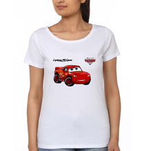 Load image into Gallery viewer, Lightning McQueen T-Shirt for Women-White-Ektarfa.online
